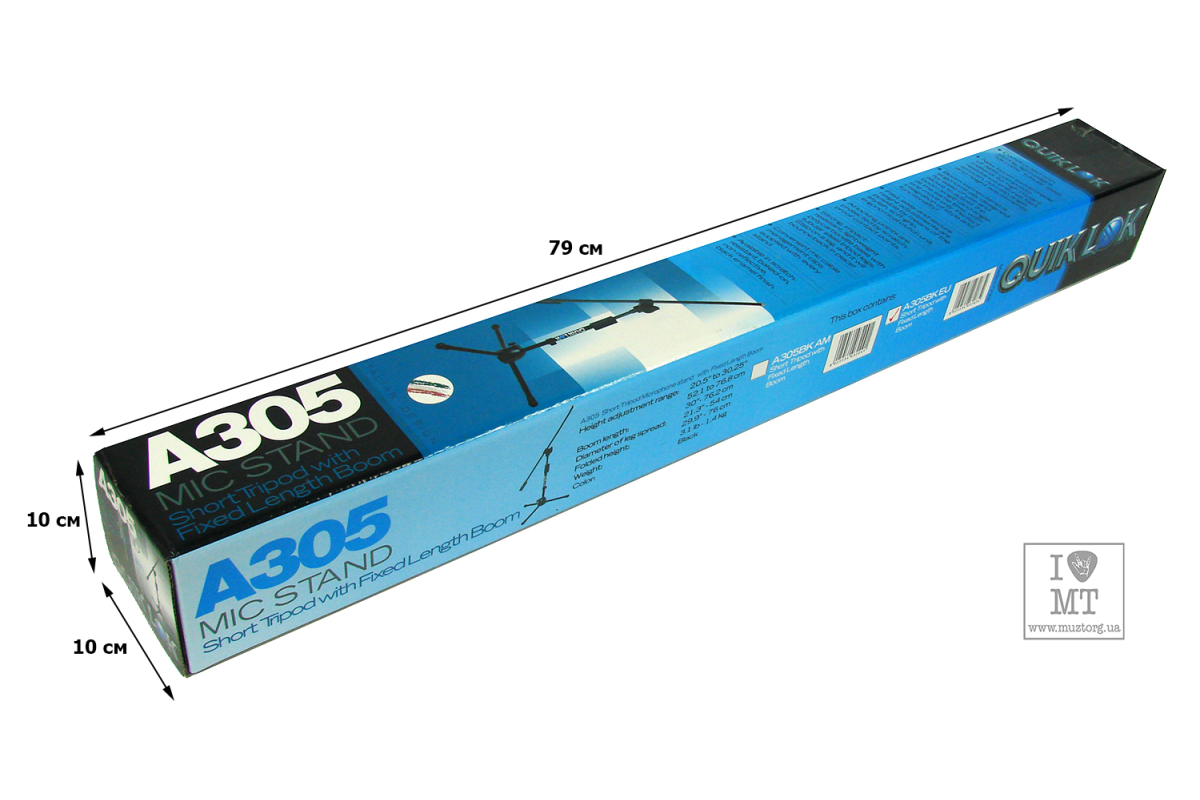 Stojak mikrofonowy QUIK LOK A305 BK EU