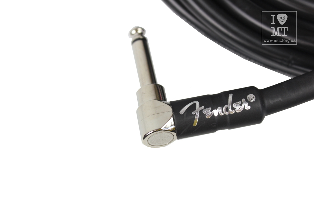 Кабель инструментальный FENDER CABLE PROFESSIONAL SERIES 18.6' ANGLED BLACK