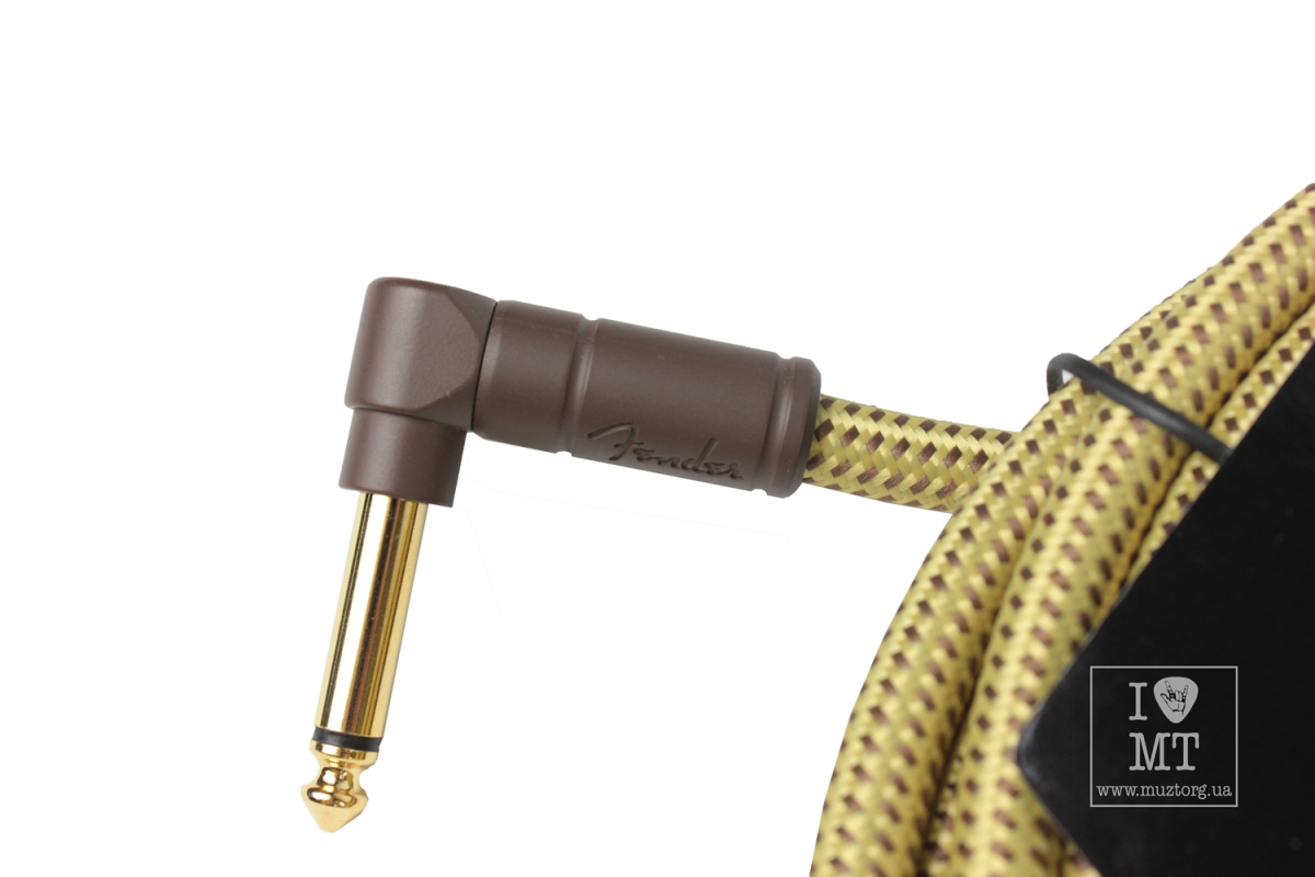 Kabel instrumentalny FENDER CABLE DELUXE SERIES 18.6' ANGLED TWEED