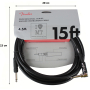 Кабель инструментальный FENDER CABLE PROFESSIONAL SERIES ANGLED 15' BLACK