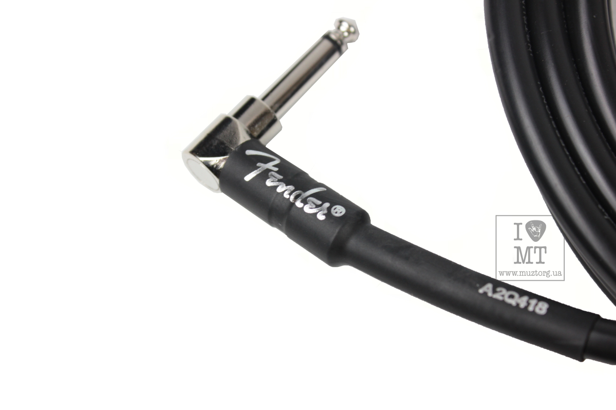 Кабель инструментальный FENDER CABLE PROFESSIONAL SERIES ANGLED 15' BLACK