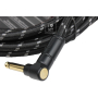 Kabel instrumentalny FENDER CABLE DELUXE SERIES 15' ANGLED BLACK TWEED