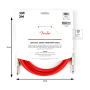 Кабель инструментальный FENDER CABLE ORIGINAL SERIES 10' FIESTA RED