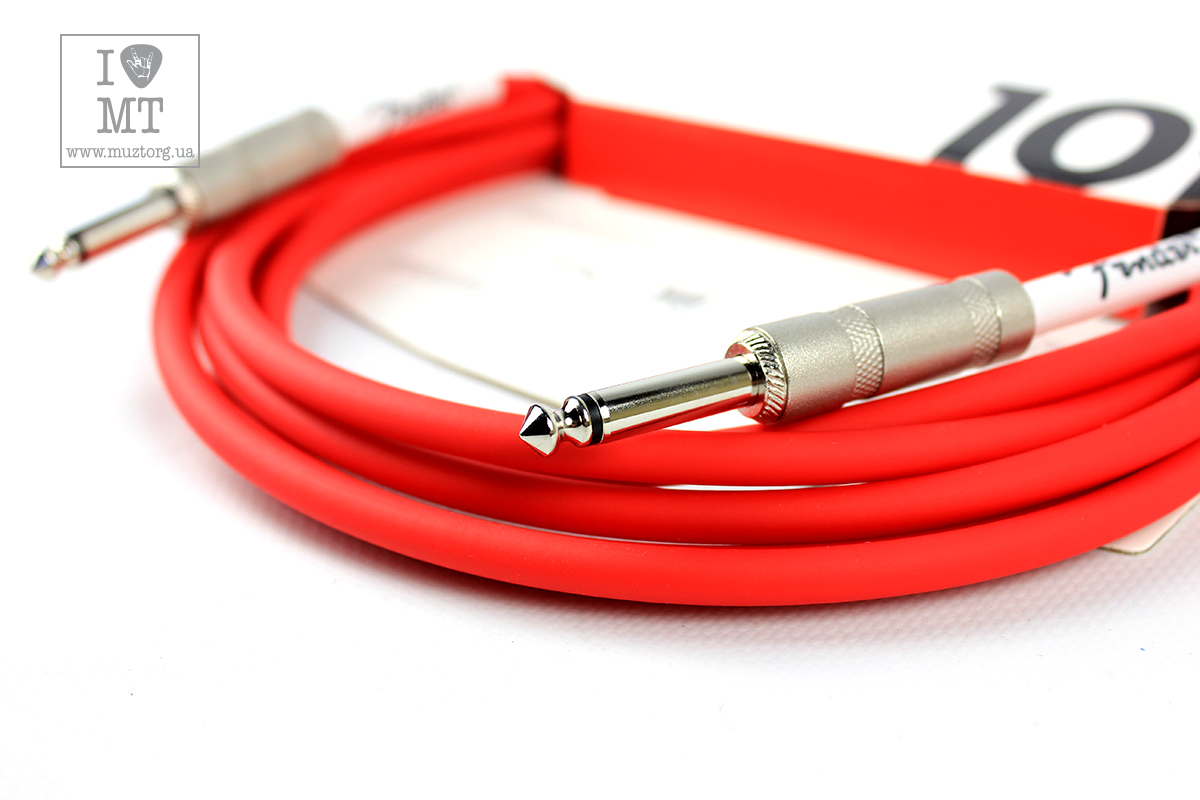 Кабель инструментальный FENDER CABLE ORIGINAL SERIES 10' FIESTA RED