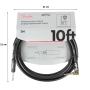 Kabel instrumentalny FENDER CABLE PROFESSIONAL SERIES 10' ANGLED BLACK