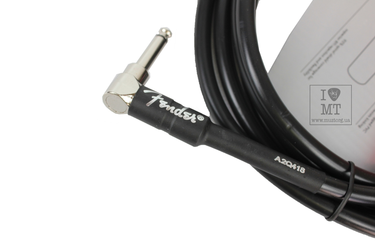 Kabel instrumentalny FENDER CABLE PROFESSIONAL SERIES 10' ANGLED BLACK