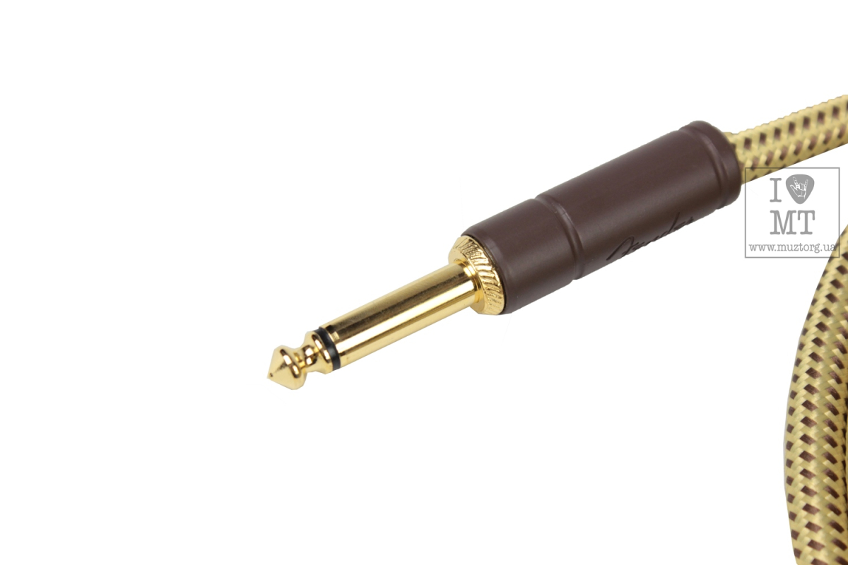 Kabel instrumentowy FENDER CABLE DELUXE SERIES 10' ANGLED TWEED