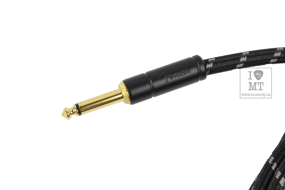 Кабель инструментальный FENDER CABLE DELUXE SERIES 10' BLACK TWEED