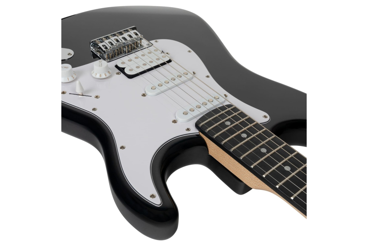 Electric Guitar ROCKDALE Acadia HT HSS Black