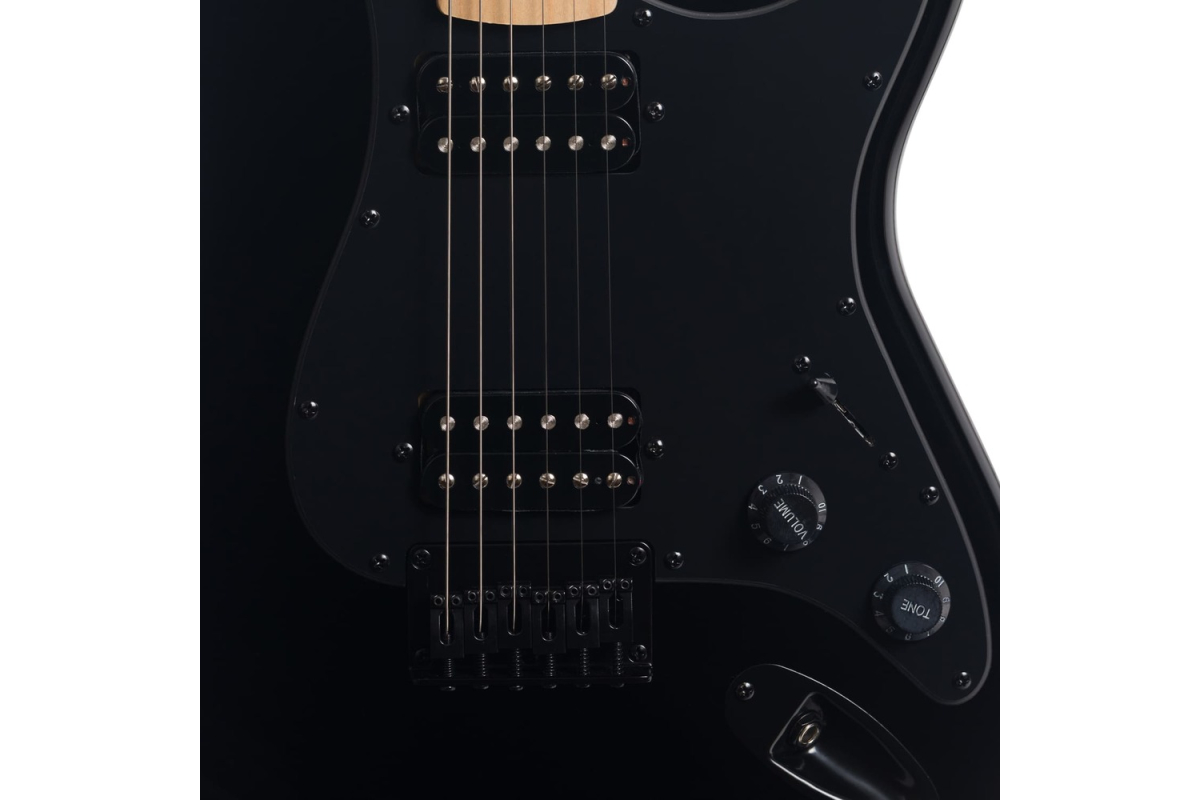 Electric Guitar ROCKDALE Charger HT HH Maple Black