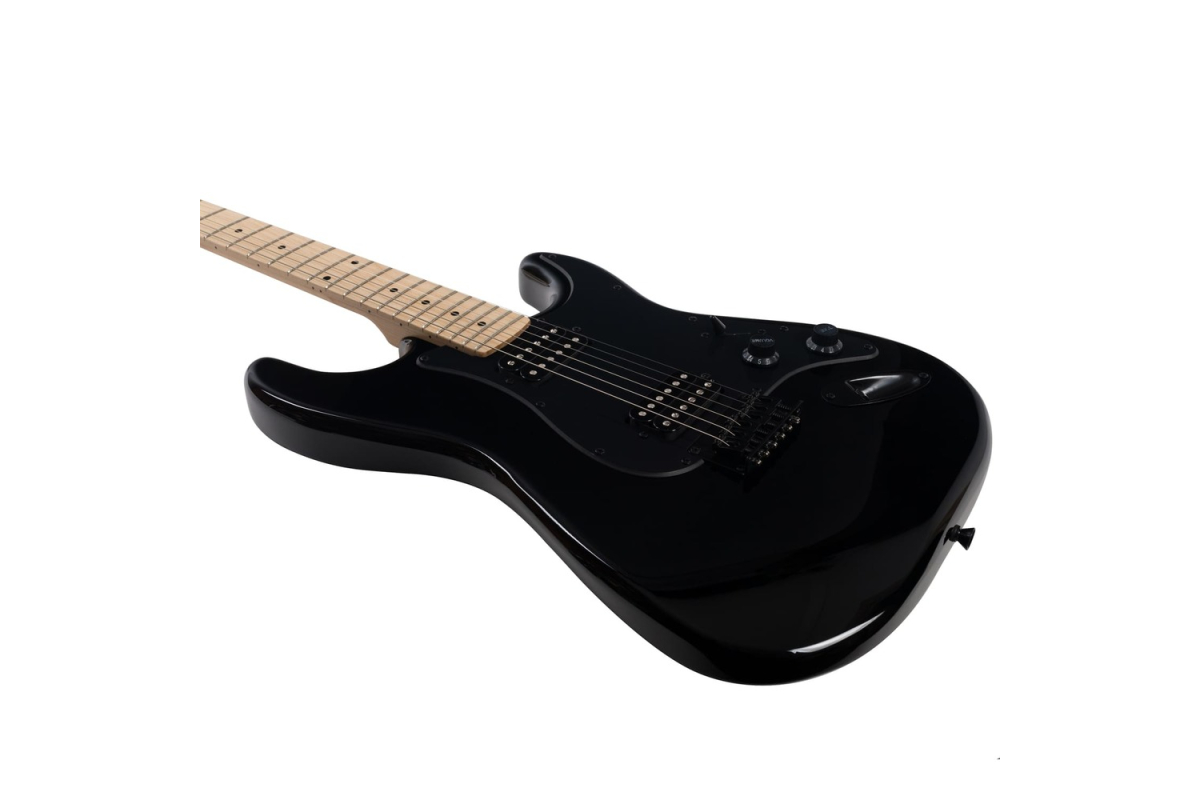 Electric Guitar ROCKDALE Charger HT HH Maple Black