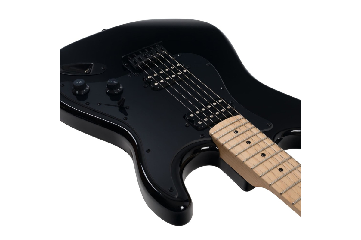 Electric Guitar ROCKDALE Charger HT HH Maple Black