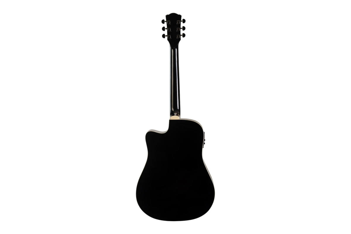 ROCKDALE Maverick D6 CE BLACK GLOSS electro-acoustic guitar