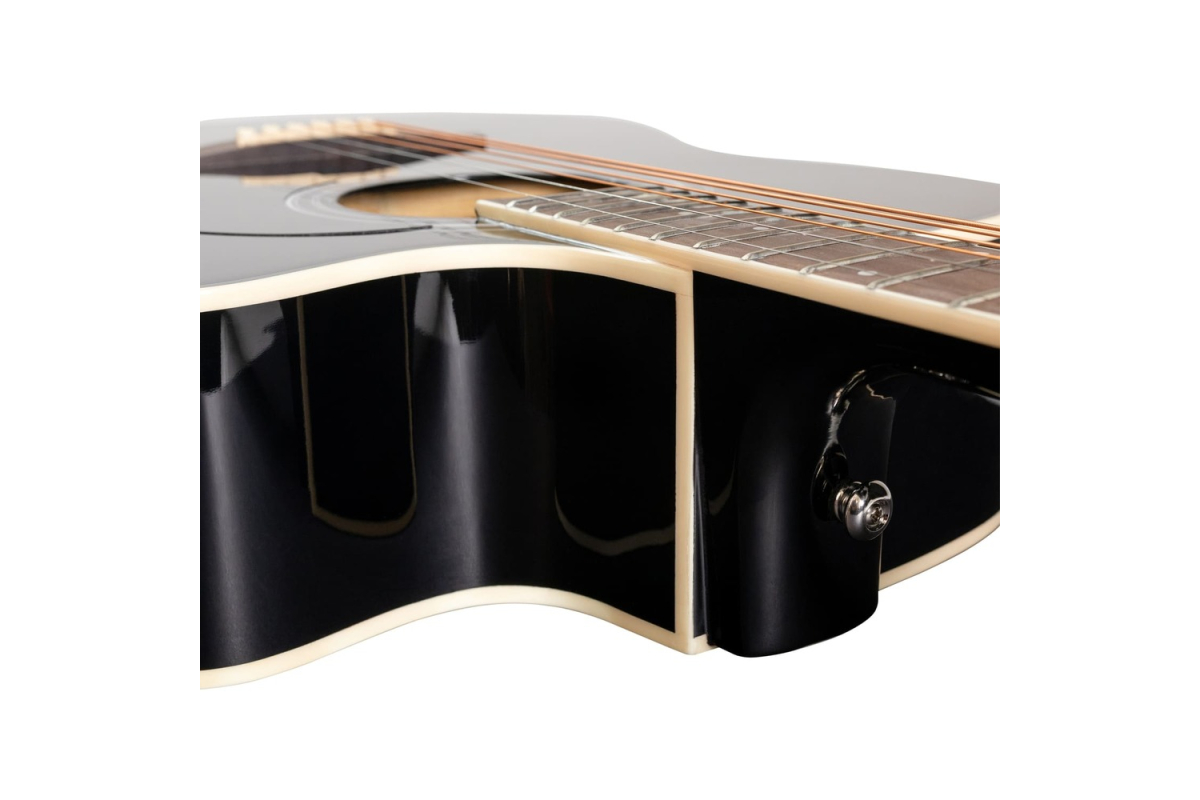 ROCKDALE Maverick D6 CE BLACK GLOSS electro-acoustic guitar