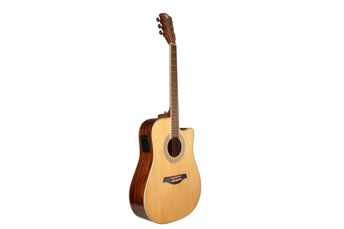 ROKDALE Maverick D6 CE NATURAL GLOSS electro-acoustic guitar