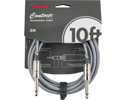 FENDER CABLE CONTOUR SERIES 10' INCA SILVER