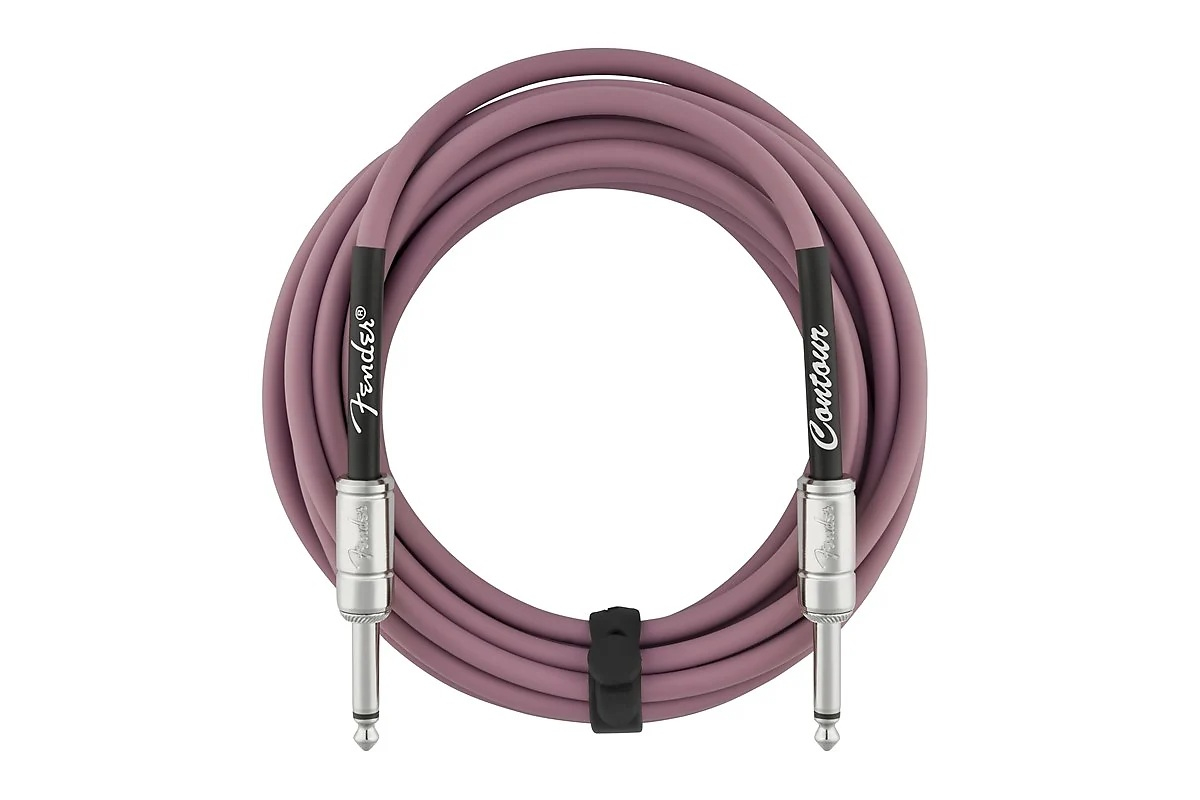 Кабель инструментальный FENDER CABLE CONTOUR SERIES 15' BURGUNDY MIST
