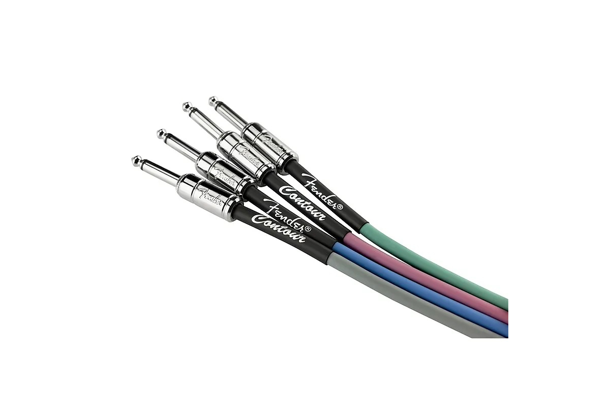 Кабель инструментальный FENDER CABLE CONTOUR SERIES 15' BURGUNDY MIST