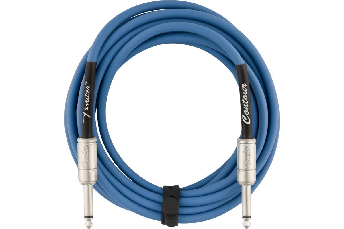 Кабель инструментальный FENDER CABLE CONTOUR SERIES 15' LAKE PLACID BLUE