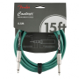 Кабель инструментальный FENDER CABLE CONTOUR SERIES 15' SHERWOOD GREEN
