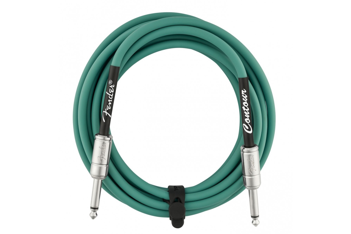 Кабель инструментальный FENDER CABLE CONTOUR SERIES 15' SHERWOOD GREEN