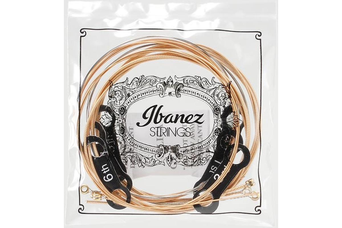 Struny do gitar akustycznych IBANEZ IACSP6C ACOUSTIC GUITAR STRING 12-53 COATED