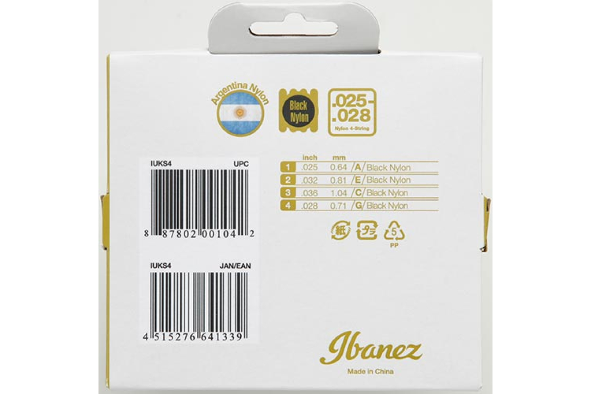 Струны для укулеле IBANEZ IUKS4 UKULELE STRINGS