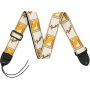 Ремень гитарный FENDER STRAP 2" MONOGRAMMED WHITE BROWN YELLOW