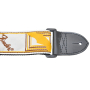 Ремень гитарный FENDER STRAP 2" MONOGRAMMED WHITE BROWN YELLOW