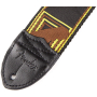 Kytarový popruh FENDER STRAP 2" MONOGRAMMED BLACK/YELLOW/BROWN