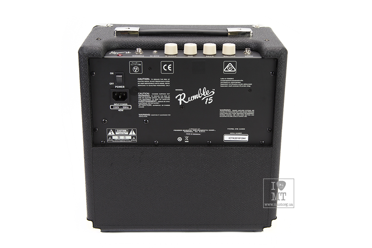 Гітарний комбопідсилювач FENDER RUMBLE 15