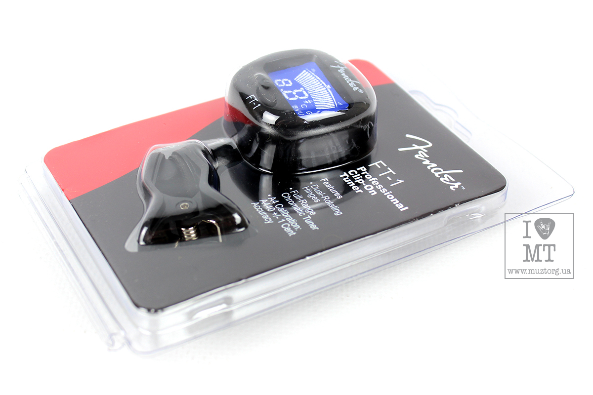 Тюнер FENDER FT-1 PRO CLIP-ON TUNER BLACK
