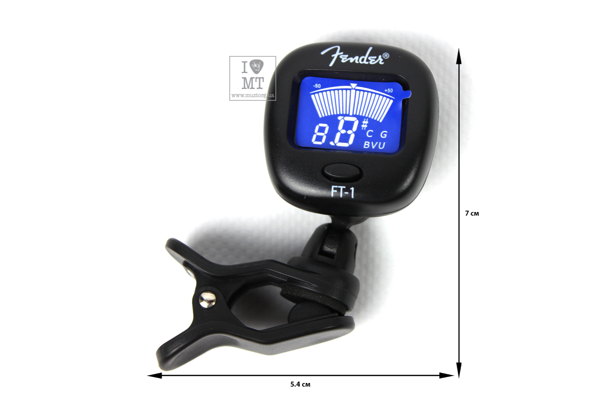 Тюнер FENDER FT-1 PRO CLIP-ON TUNER BLACK