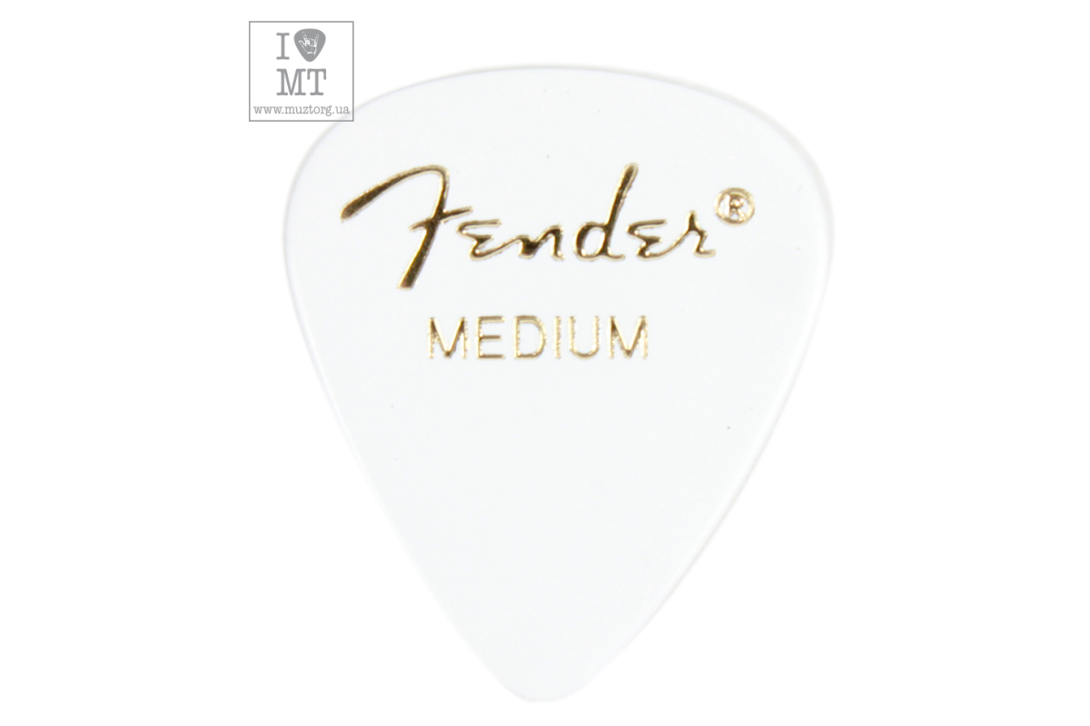 Mediátor FENDER 351 WHITE PICK GROSS MEDIUM