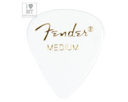 FENDER 351 WHITE PICK GROSS MEDIUM