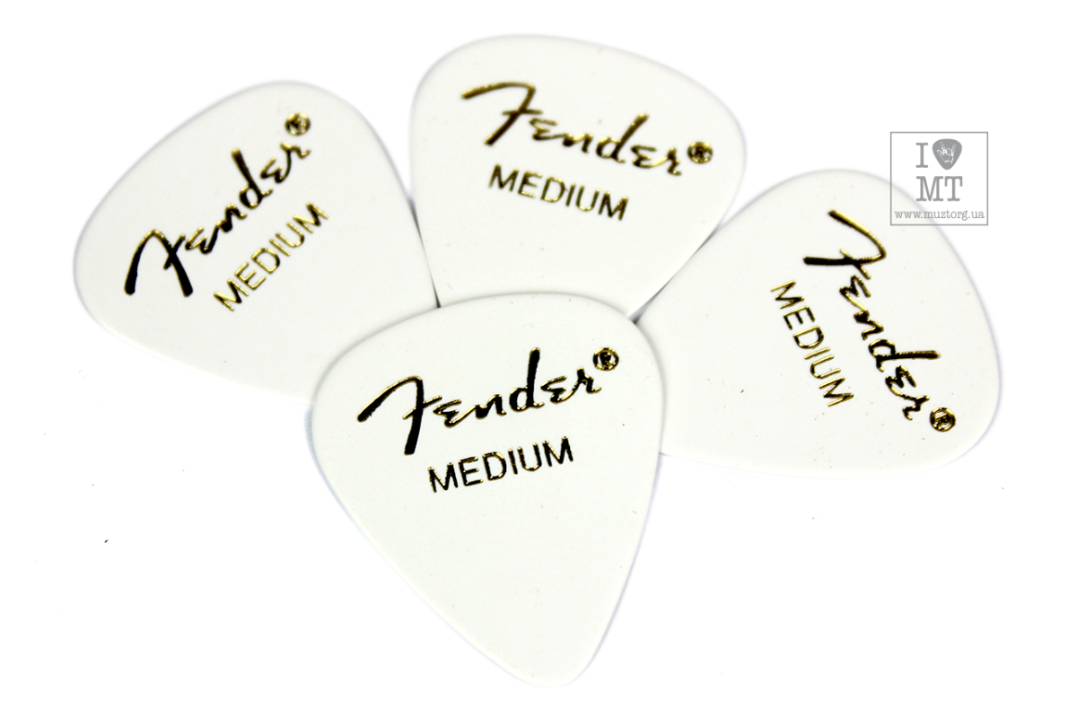 Mediátor FENDER 351 WHITE PICK GROSS MEDIUM