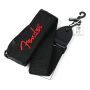 Pasek gitarowy FENDER STRAP 2" BLACK RED LOGO