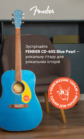 FENDER CD-60S Blue Pearl