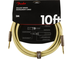 FENDER CABLE DELUXE SERIES 10' TWEED Instrument Cable