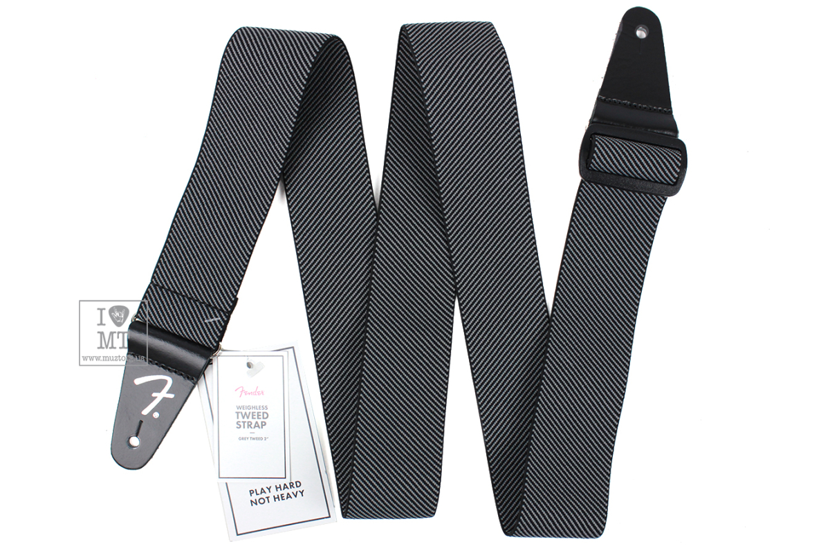 Kytarový popruh FENDER STRAP 2" WEIGHLESS TWEED GREY