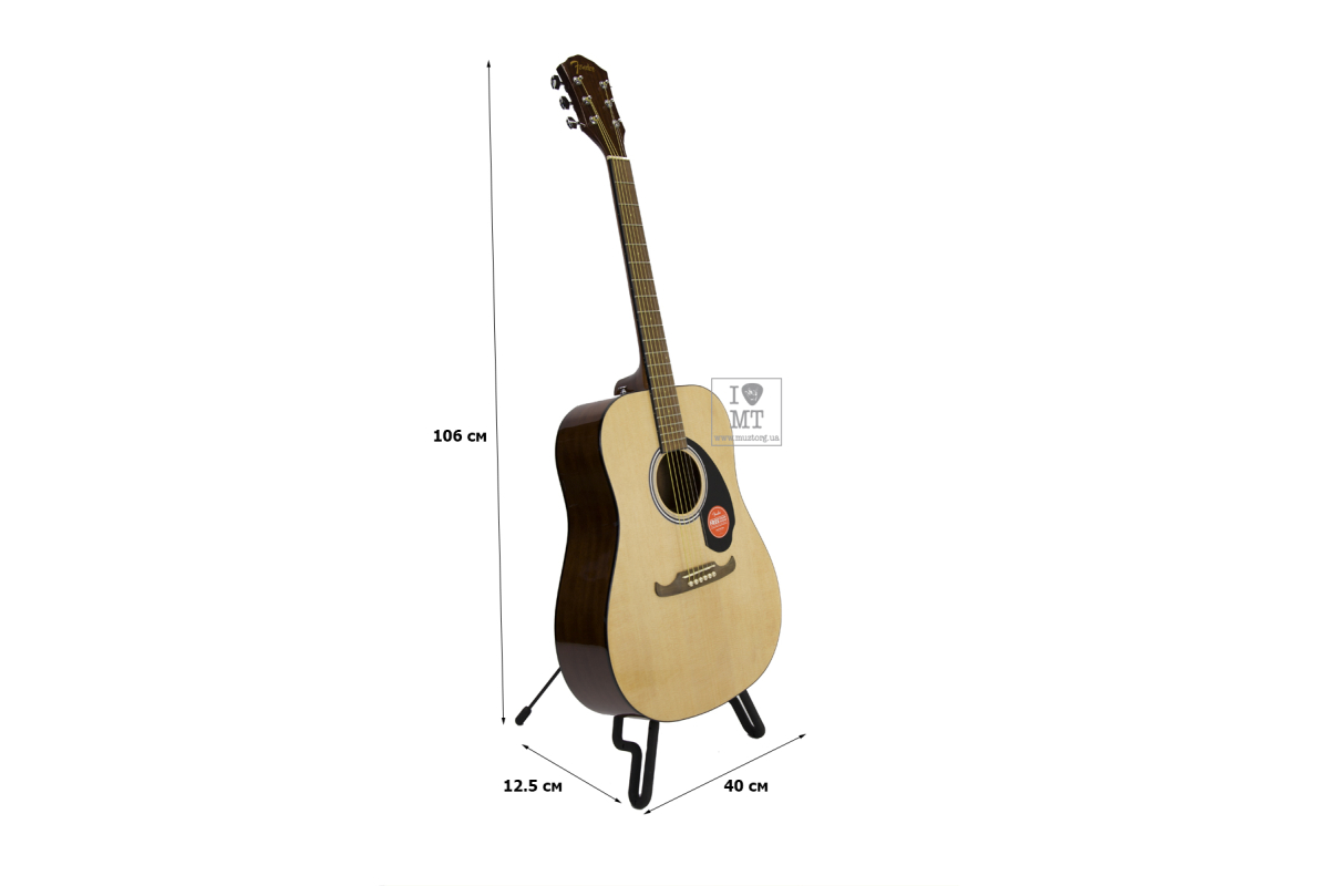 Gitara akustyczna FENDER FA-125 WN NAT z GIG BAG
