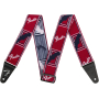 Pasek gitarowy FENDER STRAP 2" WEIGHLESS MONOGRAMMED RED/WHITE/BLUE