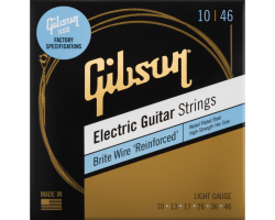 Struny pro elektrické kytary GIBSON SEG-BWR10 BRITE WIRE REINFORCED 10-46 LIGHT