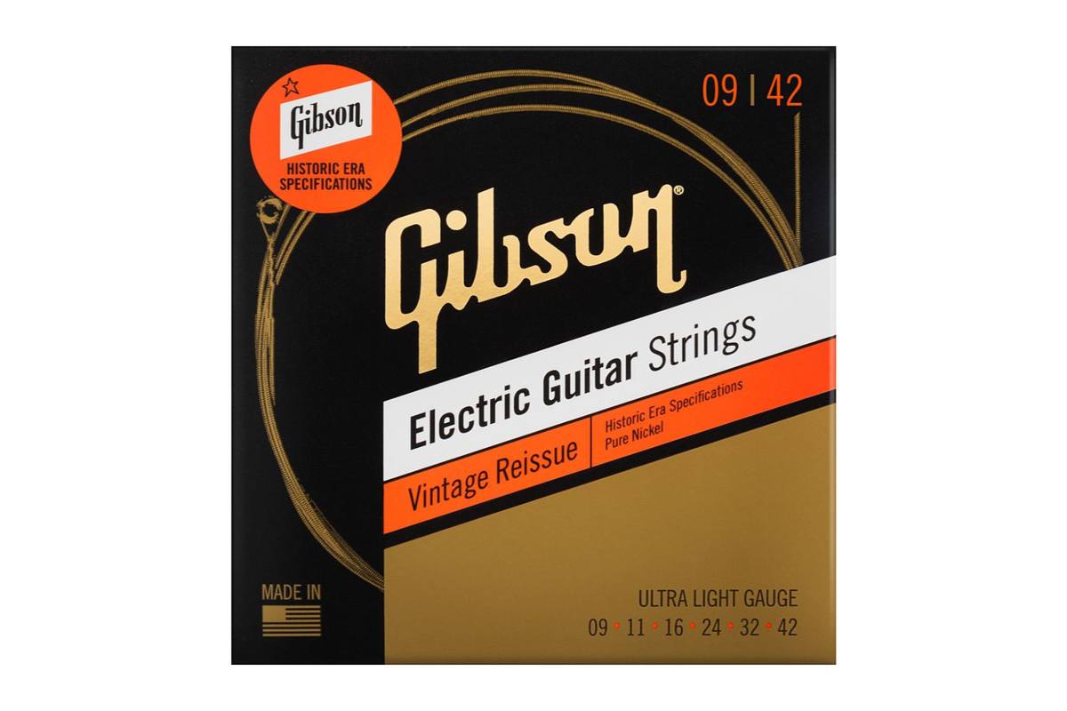 Struny do gitar elektrycznych GIBSON SEG-HVR9 VINTAGE REISSUE 9-42 ULTRA LIGHT
