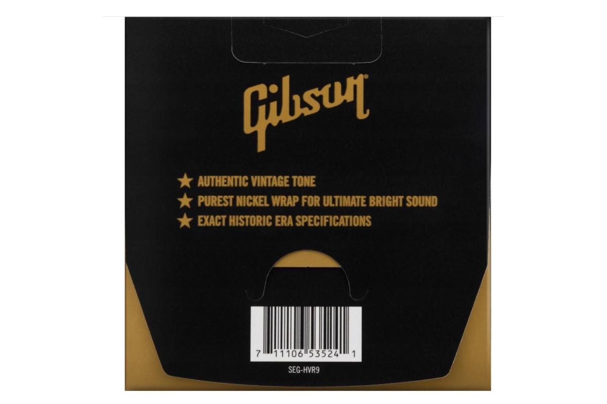 Struny do gitar elektrycznych GIBSON SEG-HVR9 VINTAGE REISSUE 9-42 ULTRA LIGHT