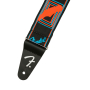 Ремень гитарный FENDER STRAP 2" NEON MONOGRAMMED BLUE ORANGE