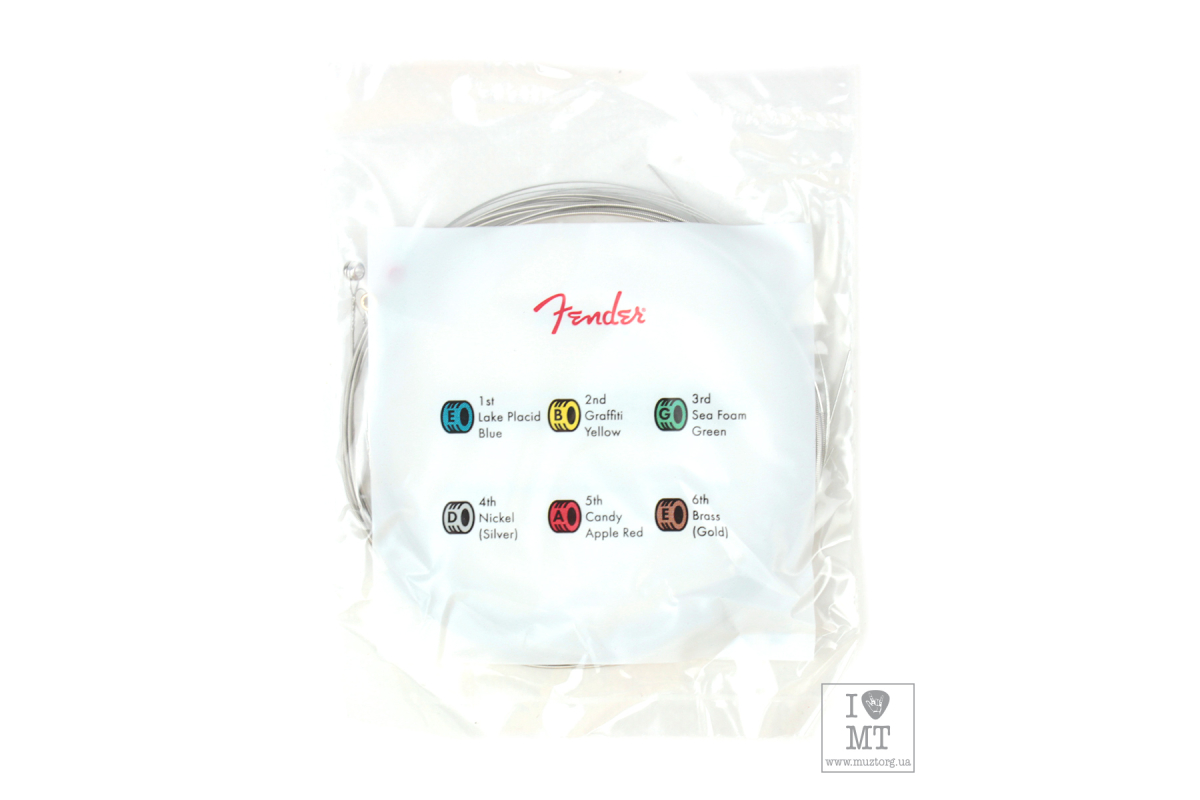 Struny pro elektrické kytary FENDER 250LR NICKEL-PLATED STEEL GUITAR STRINGS 9-46