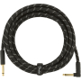 Kabel instrumentalny FENDER CABLE DELUXE SERIES 15' ANGLED BLACK TWEED