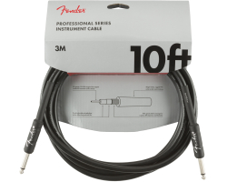 FENDER CABLE PROFESSIONAL SERIES 10' BLACK Instrument Cable