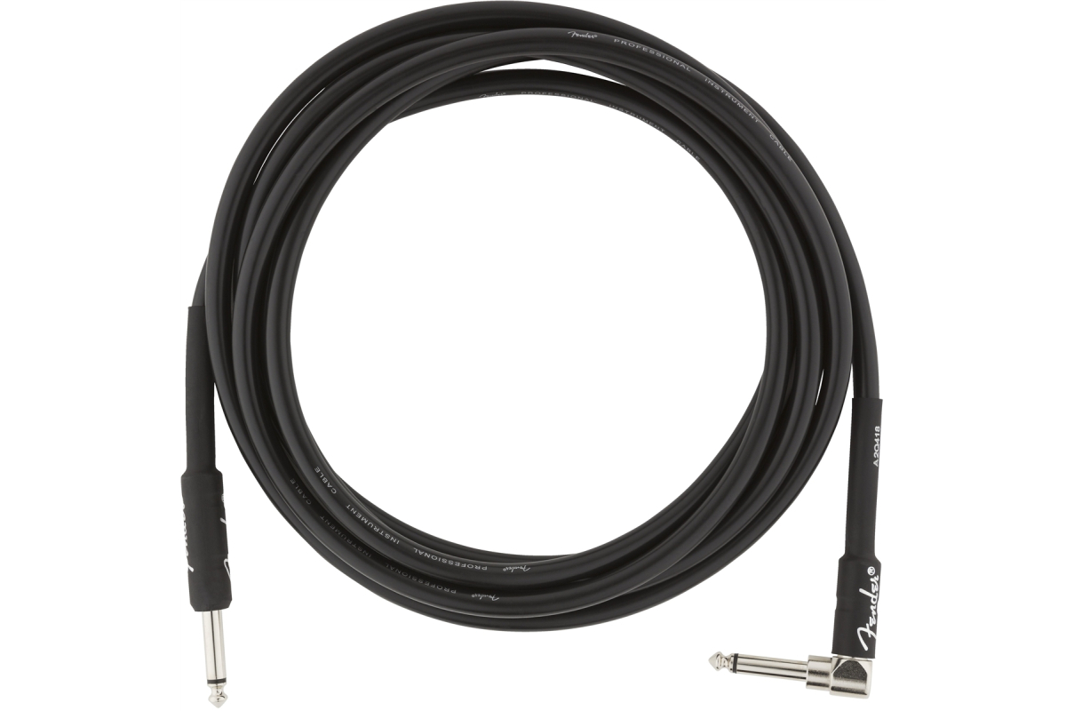 Kabel instrumentalny FENDER CABLE PROFESSIONAL SERIES 10' ANGLED BLACK